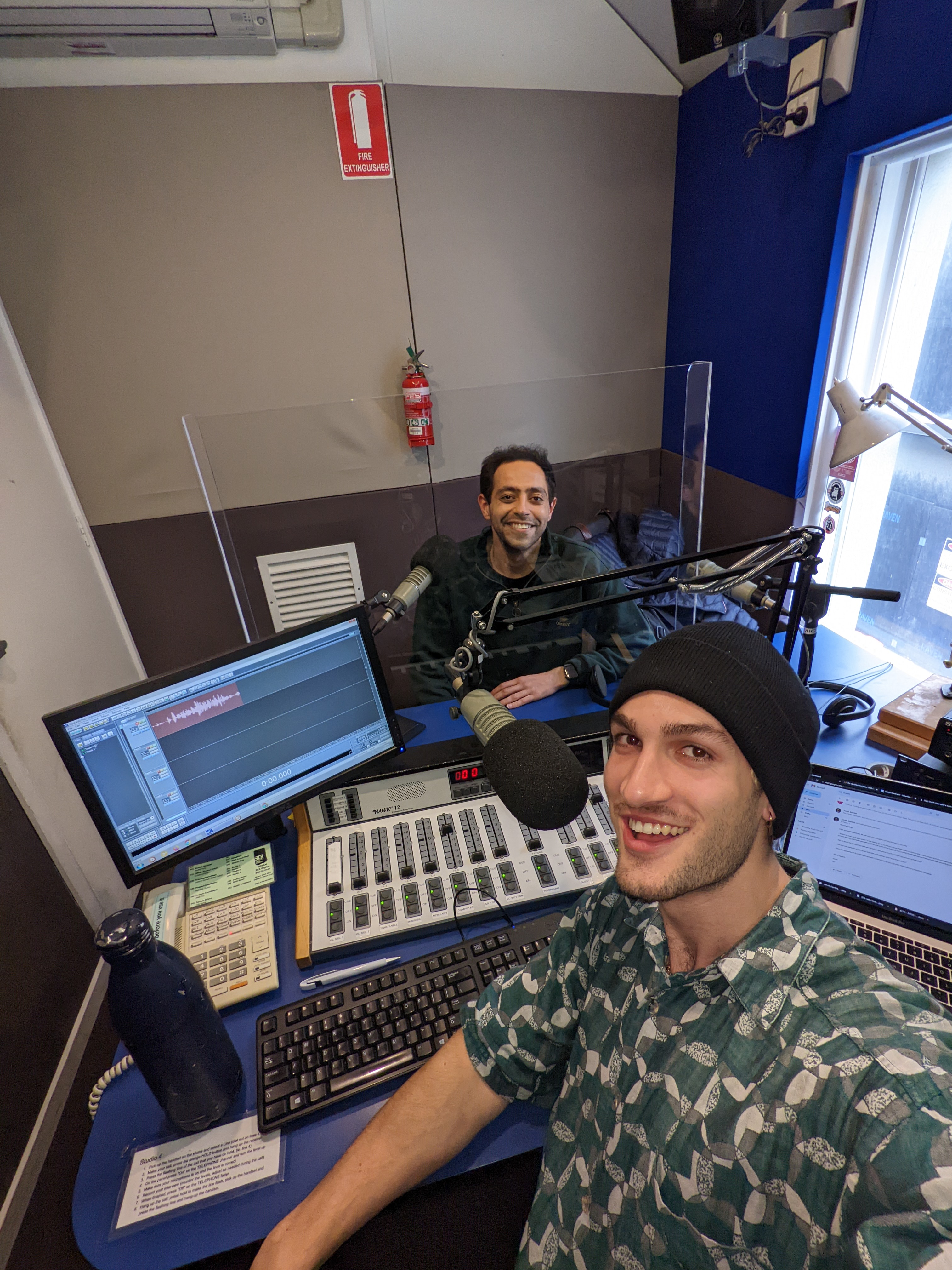 Fahad and Jacob in studio