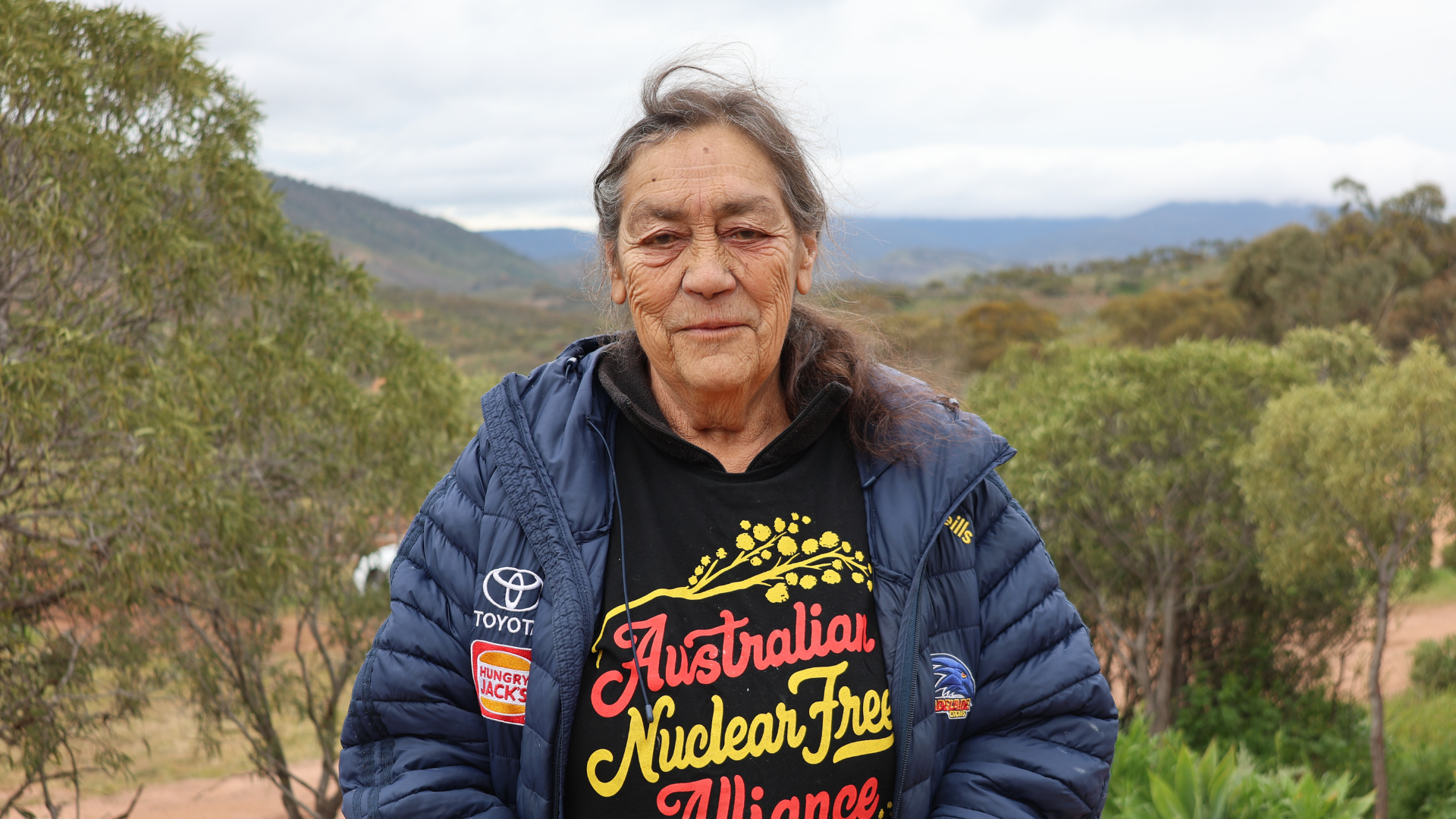 Aunty Sue Haseldine at ANFA 2026 by Jade.
