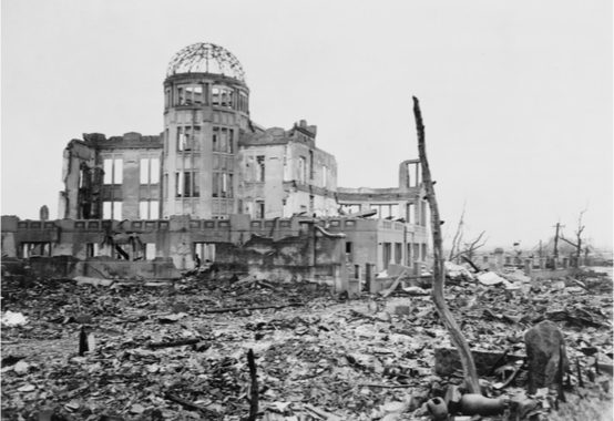 Hiroshima after atomic bombing