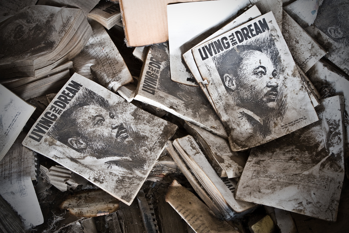 found on the floor of a vacant building in Detroit