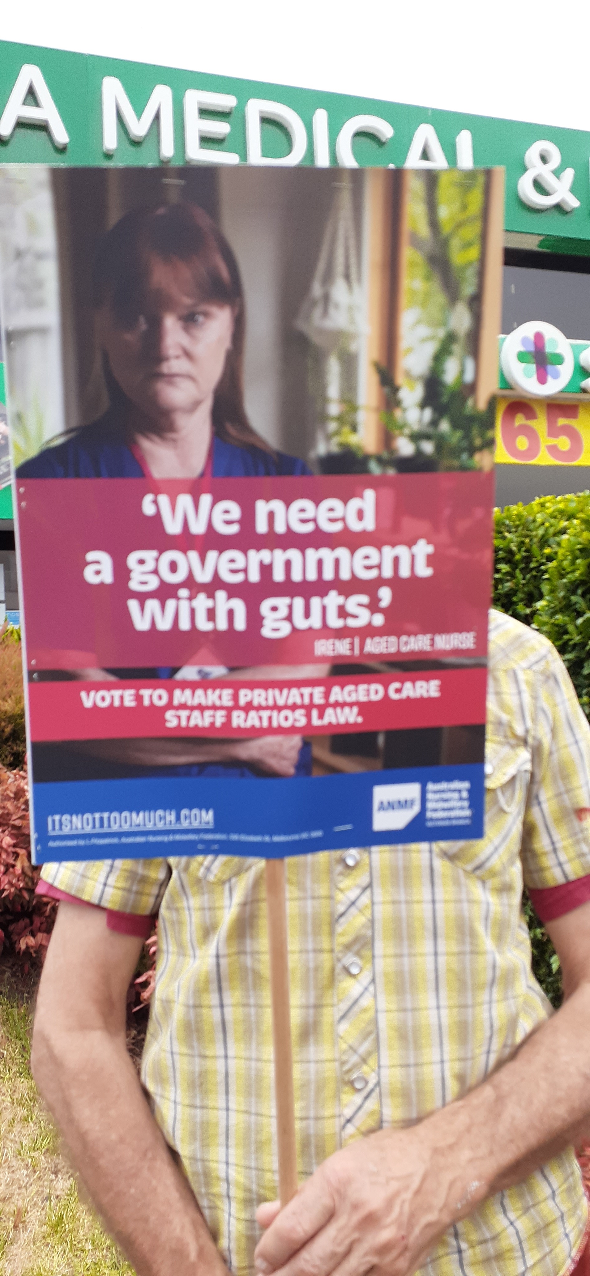 ANMF Rally for Aged Care ratios