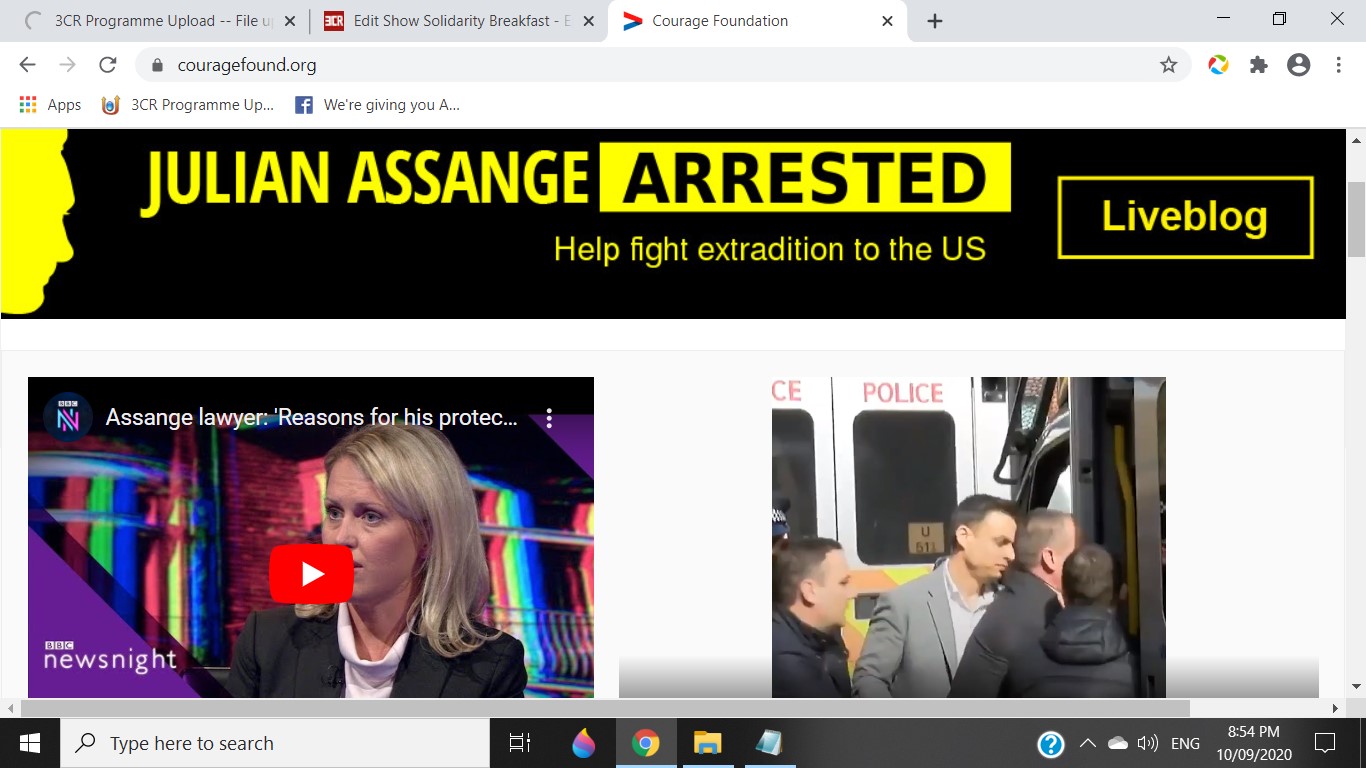 Julian Assange Trial - Courage Foundation Coverage