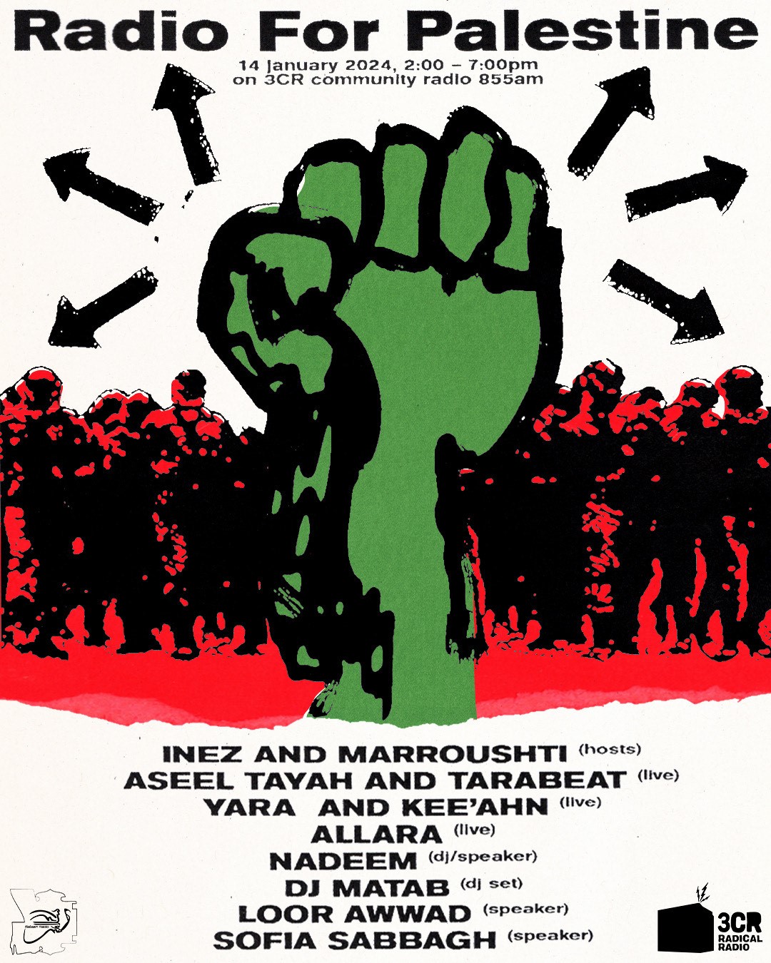 Radio for Palestine poster.