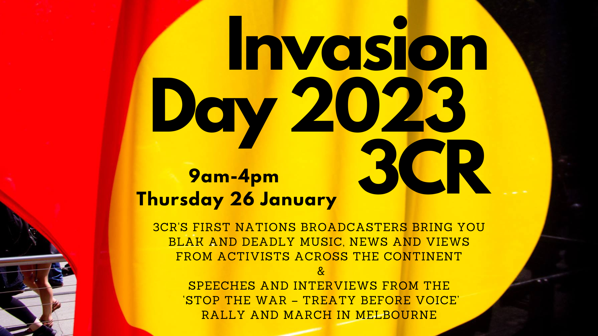 Invasion Day 2023 3CR broadcast