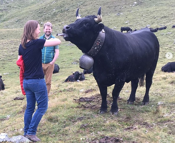 Bronwen and Francis Percival in the Valais, Switzerland