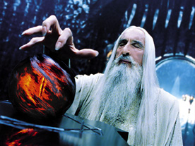 Saruman pondering the orb
