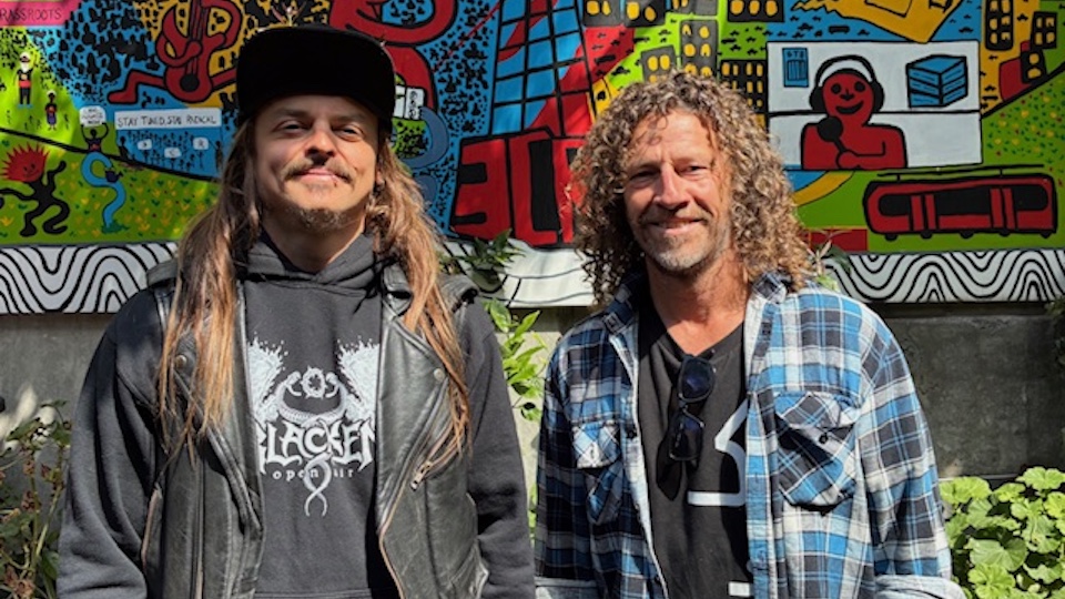 L-R: Pirate and Marty, 3CR studios