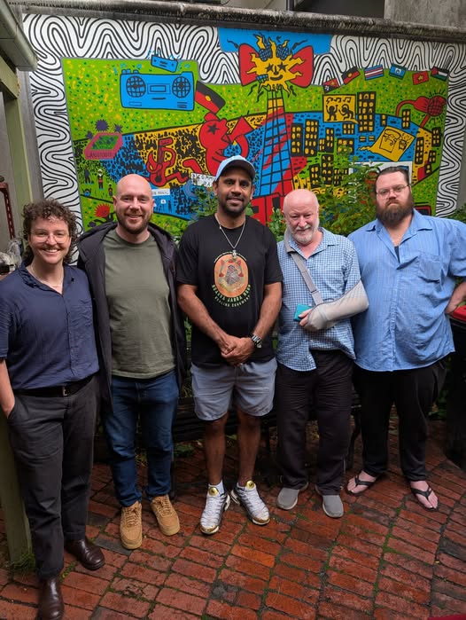 John, Oscar, Jimmy and Em with guest Nathan Lovett-Murray