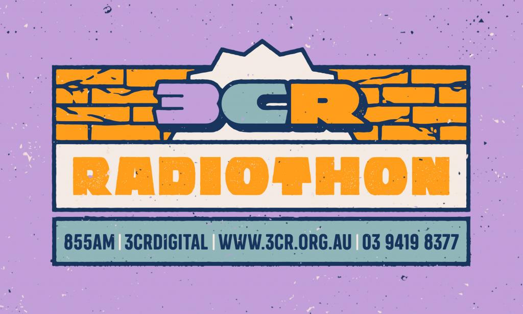 3CR Radiothon 2022 - artwork by Annie Walter 