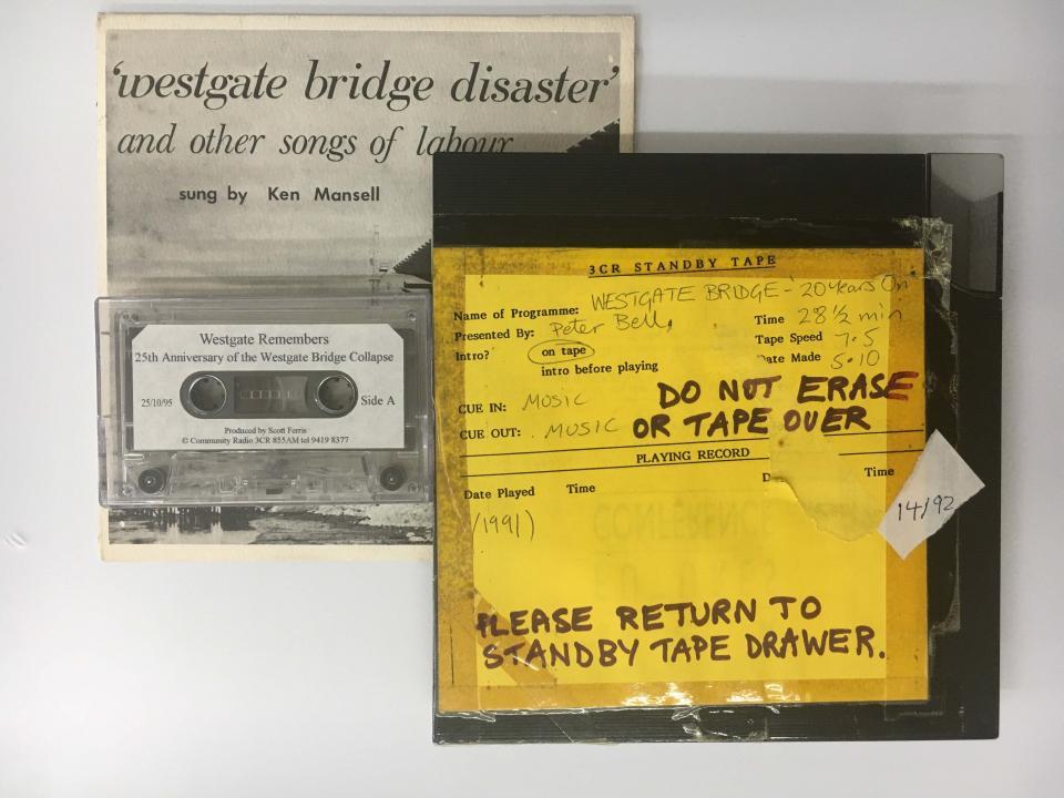 Audio archive material from Westgate Bridge commemorations 