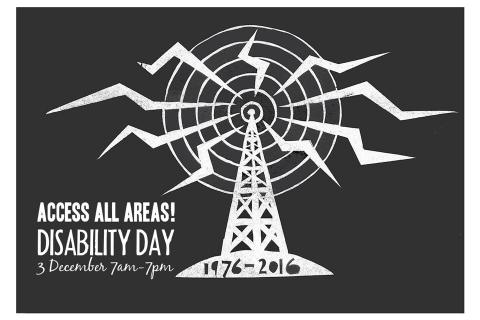 Disability Day 3 December 7am - 7pm
