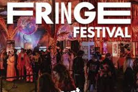 Melbourne Fringe 2025 logo with writing Melbourne Fringe 30 Sept - 19 Oct 2025