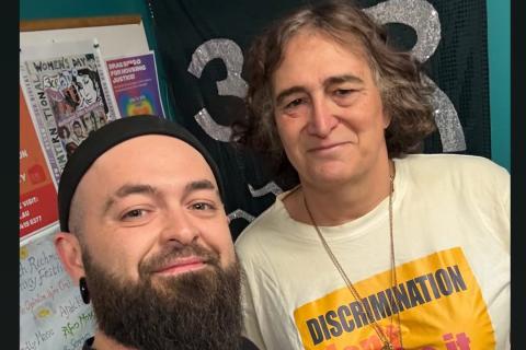 Sam Dengate black beany always was t-shirt Sally Goldner discrimination dont take it lying down tshirt