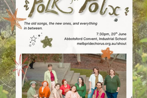 shOUT youth chorus Folk is Folx poster