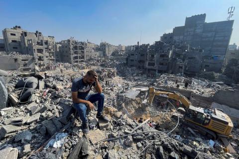 A devastated Gaza.