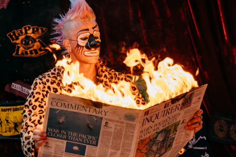Mitch Jones, Strange Chaos, a punk clown show for Melbourne Fringe