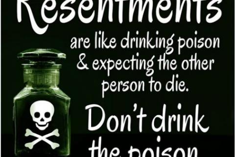Resentments are harmful