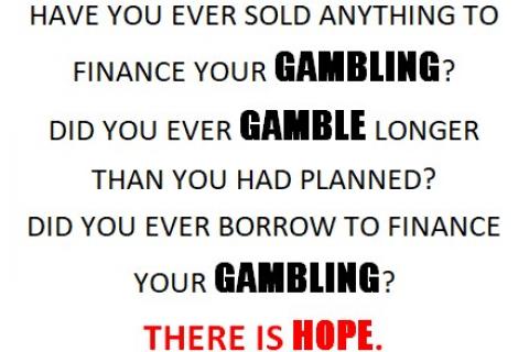Gamblers Anonymous - there is hope