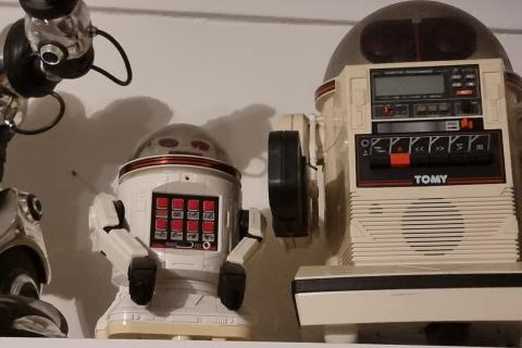 A range of toy robots