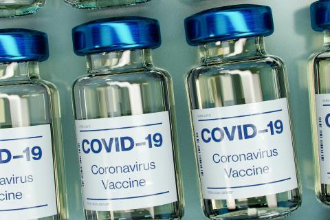 COVID 19 vaccine vials