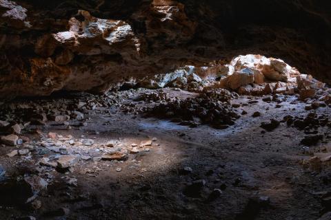 Cave opening in Nullarbor plain