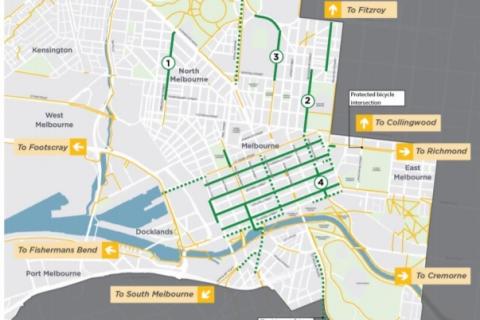 City of Melbourne to construct 40km of new bicycle lanes