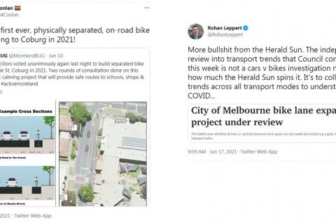 Telling it as it is and getting it done, cycling infrastructure in Moreland and Melbourne