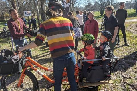 Image credit: "Canberra Electric Bike Library operated by SEE-Change and Switched on Cycles and supported by the ACT Government"