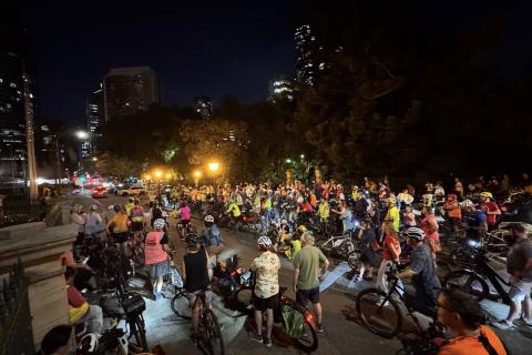 SNAP ACTION: Defend Legal E-Bikes - Critical Mass Ride: Image: Story Bridge Active Travel Alliance 