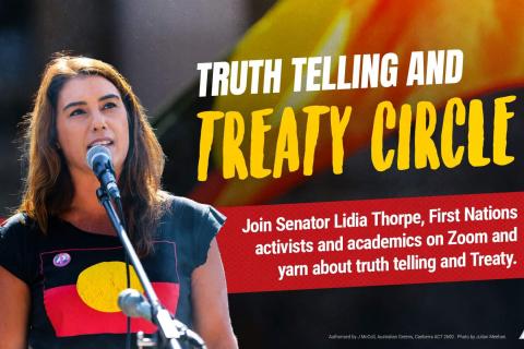 Poster for Truth Telling and Treaty Circle event