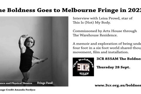 3CR The Boldness Melbourne Fringe 2023 Special Digital Flyer I Am (Not) This) Body 