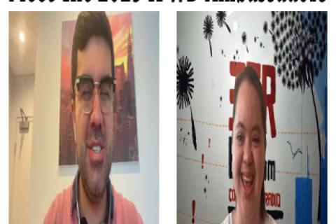 IPWD 2025 Ambassadors Santiago Velasquz and Olivia Sidhu