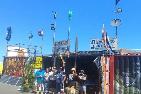 Christmas at Longford protest