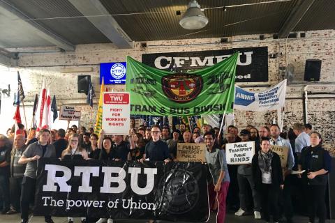 RTBU Launch Campaign: Return Public Transport to Public Hands
