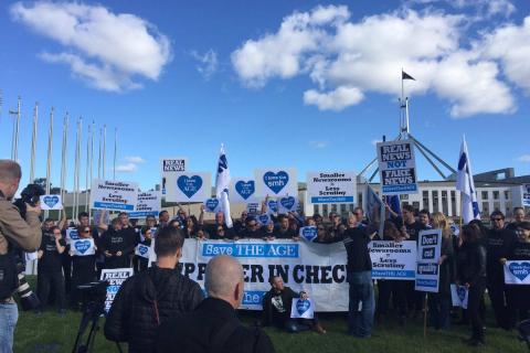 Fairfax Journos take the fight to Canberra