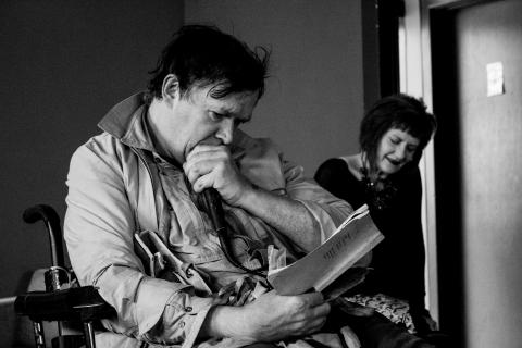 Antony Riddelll reading at The Dan Poetry Readings