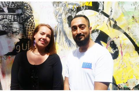 Class A and EmKew outside the studios of 3CR 