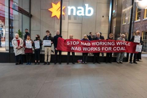 MOVE BEYOND COAL at NAB HQ in Sydney 31/5/23