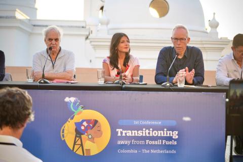 Carlos Nobre..Irene Velez Torres and Johann Rockstrom Photo Provided: Santa Marta Album