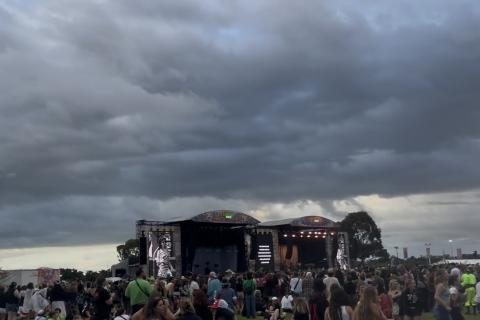 Laneways 2025, before the flash rainstorm.