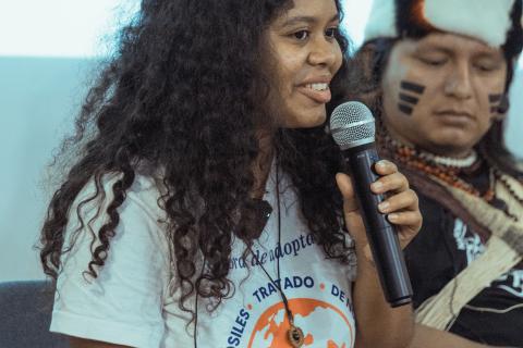 Goldman Prize Winner Yuvelis Morales  ANTI FRACKING Rio Magdalena Photo:supplied