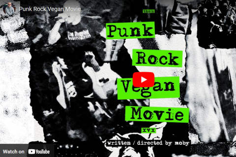 Punk Rock Vegan Movie image from Moby's YouTube channel