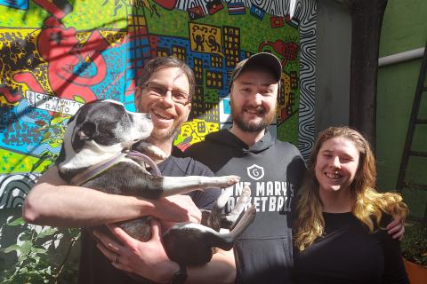 Photo of Moo Moo, Nick, Hayden and Lottie