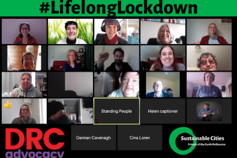 People take action as part of the #LifeLongLockdown campaign