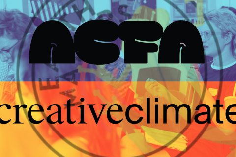 Episode banner image, featuring the logos of A Climate for Art and Creative Climate.