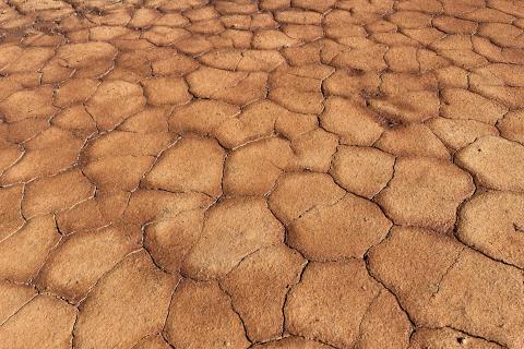 image of cracked and drying earth