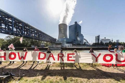 Air pollution from coal-burning is killing hundreds of Australia every year. Image via Greenpeace