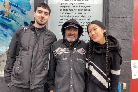 Hris, Robbie and RCoo at 3CR.