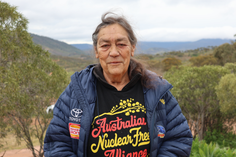 Aunty Sue Haseldine at ANFA 2026 by Jade.