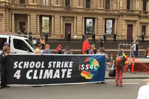 School Strike 4 Climate Naarm-Melbourne rally on Friday 25 March